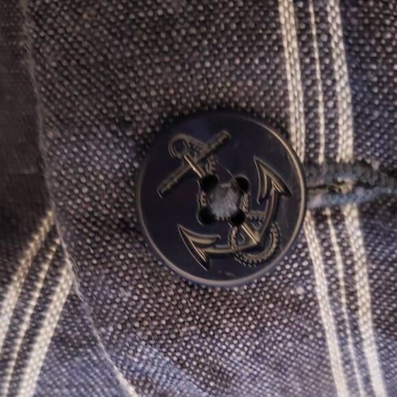 ✨ Linen Nautical Striped Blazer Jacket✨ - Picture 7 of 9